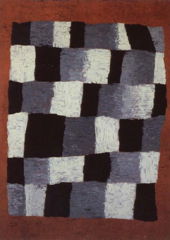 Paul Klee rhythmical oil painting image